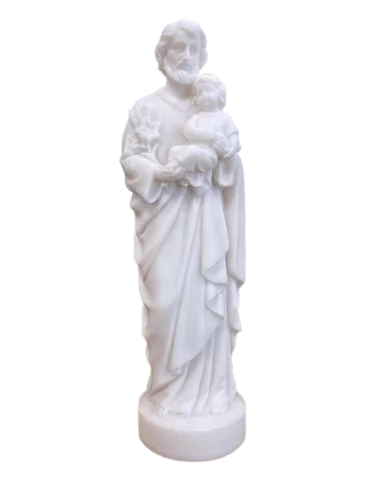 Statue de Saint Joseph en Albâtre