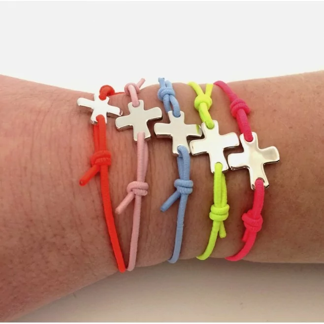 Boudin de bracelets fins strass multicolores élastiques pour femme