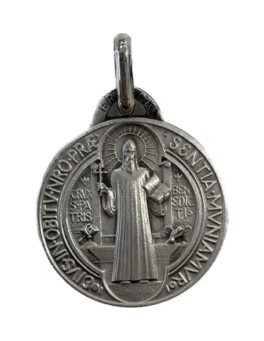 Médaille de saint Benoît en plaqué or - Médaille Saint Benoît